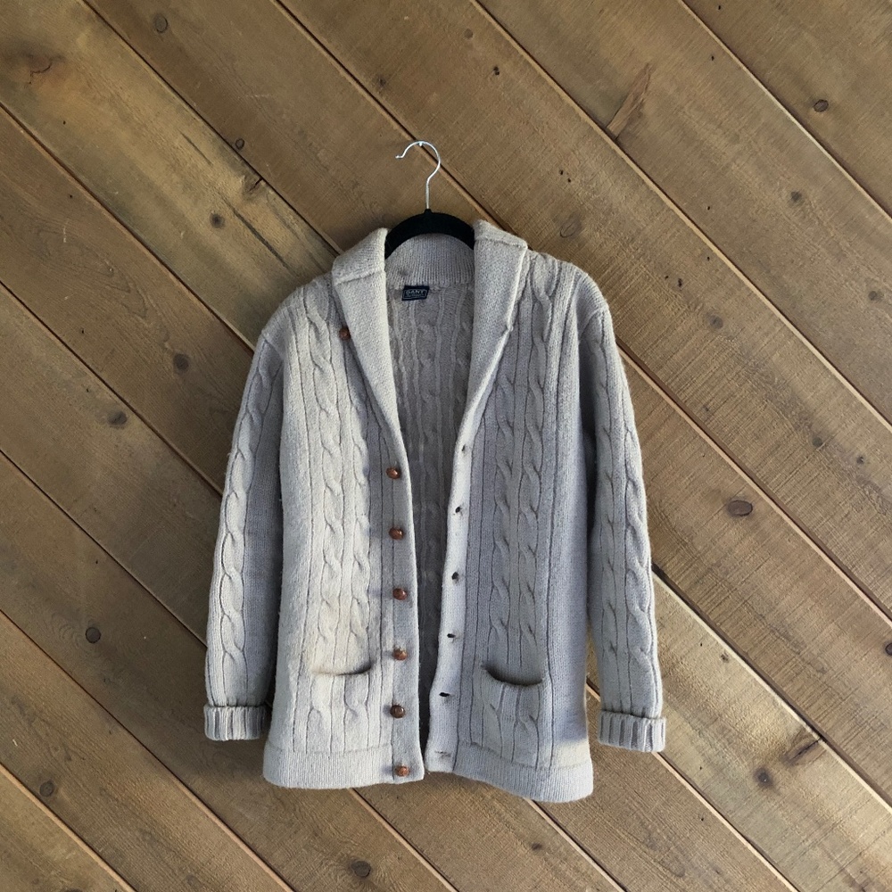 VINTAGE Chunky Wool Cardigan